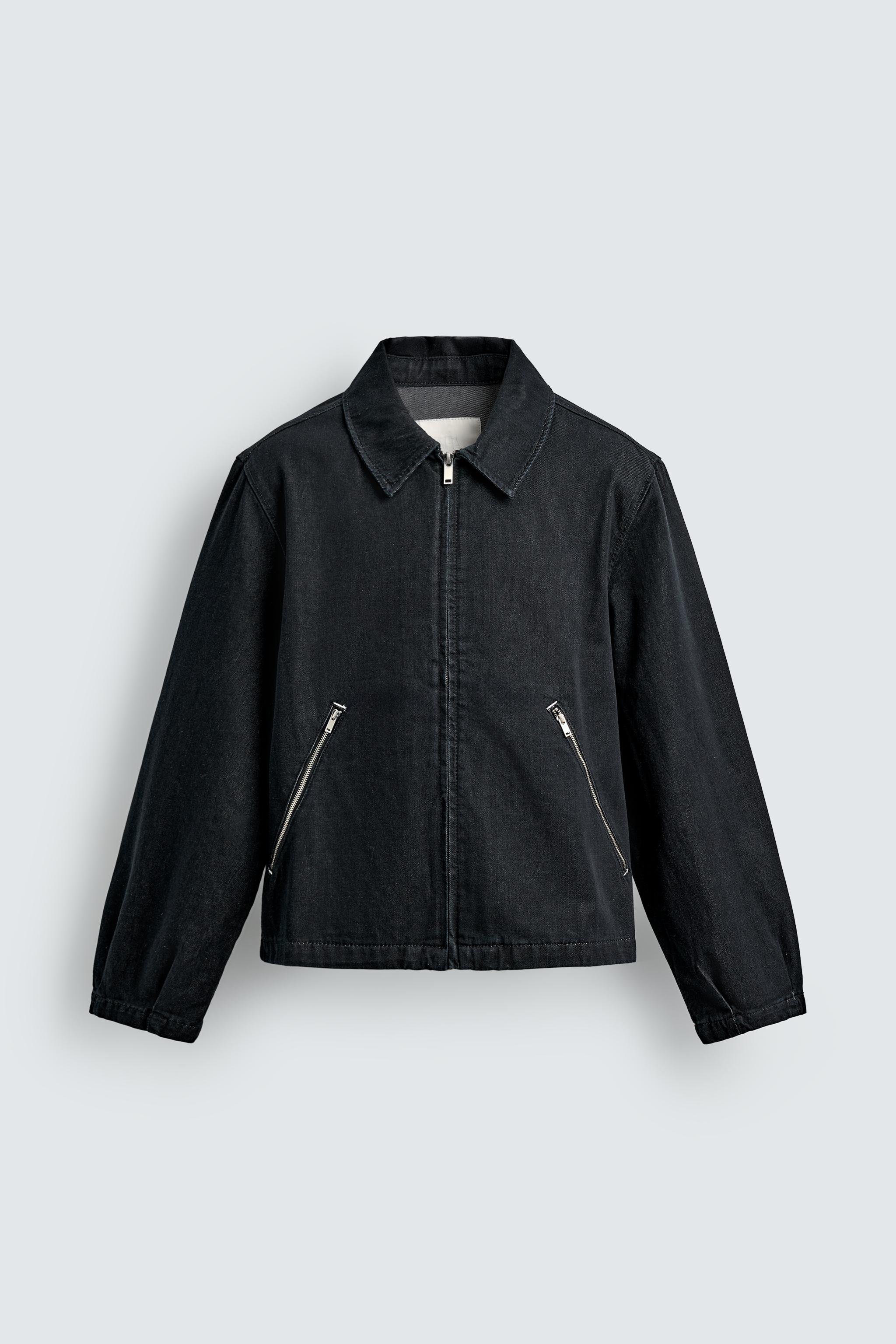BLOUSON EN JEAN À SURPIQÛRES CONTRASTE