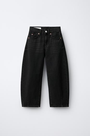 BARREL JEANS - Black by Zara