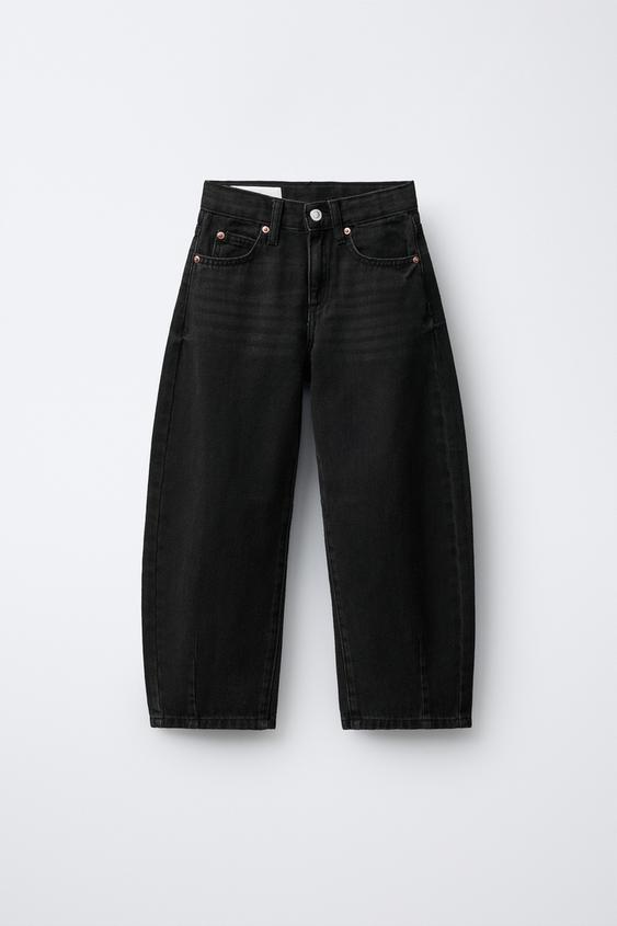 JEANS BARREL - Negro de Zara - Imagen 0