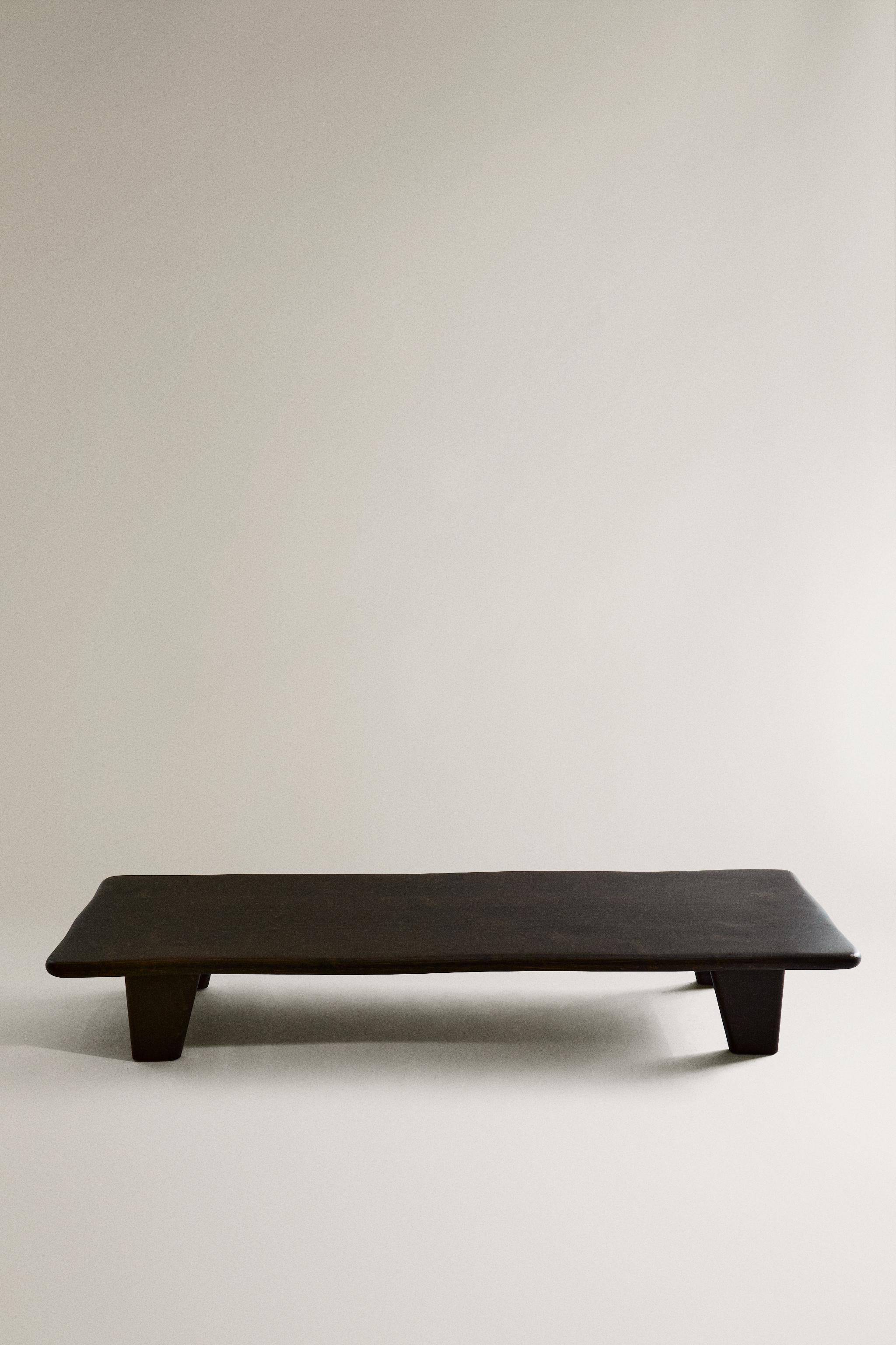 FIR WOOD COFFEE TABLE - Black | ZARA United States