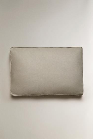 Zara LINEN BENCH BACK CUSHION - Green - Image 0