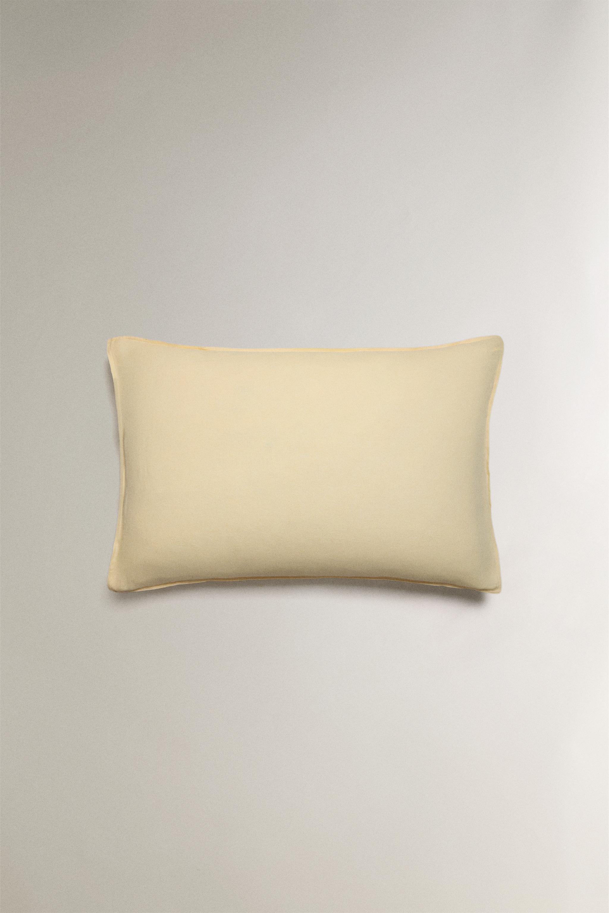 TAIE D’OREILLER LIN DÉLAVÉ (140 G/M²)