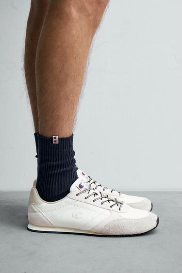 CHAMPION ® X ZARA LEATHER TRAINERS - White by Zara - Image 0
