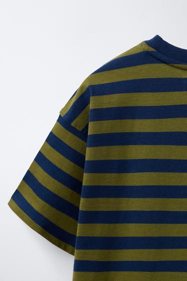 STRIPED T-SHIRT - striped by Zara - Image 3