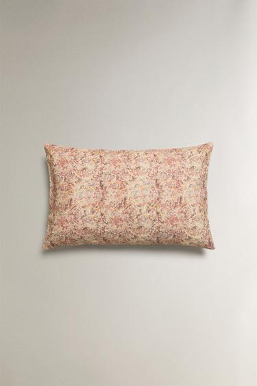 FLORAL CUSHION COVER - Pink by Zara - Image 0