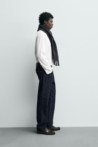 T-SHIRT À MANCHES LONGUES COUPE RELAXED - Blanc de Zara - Image 3