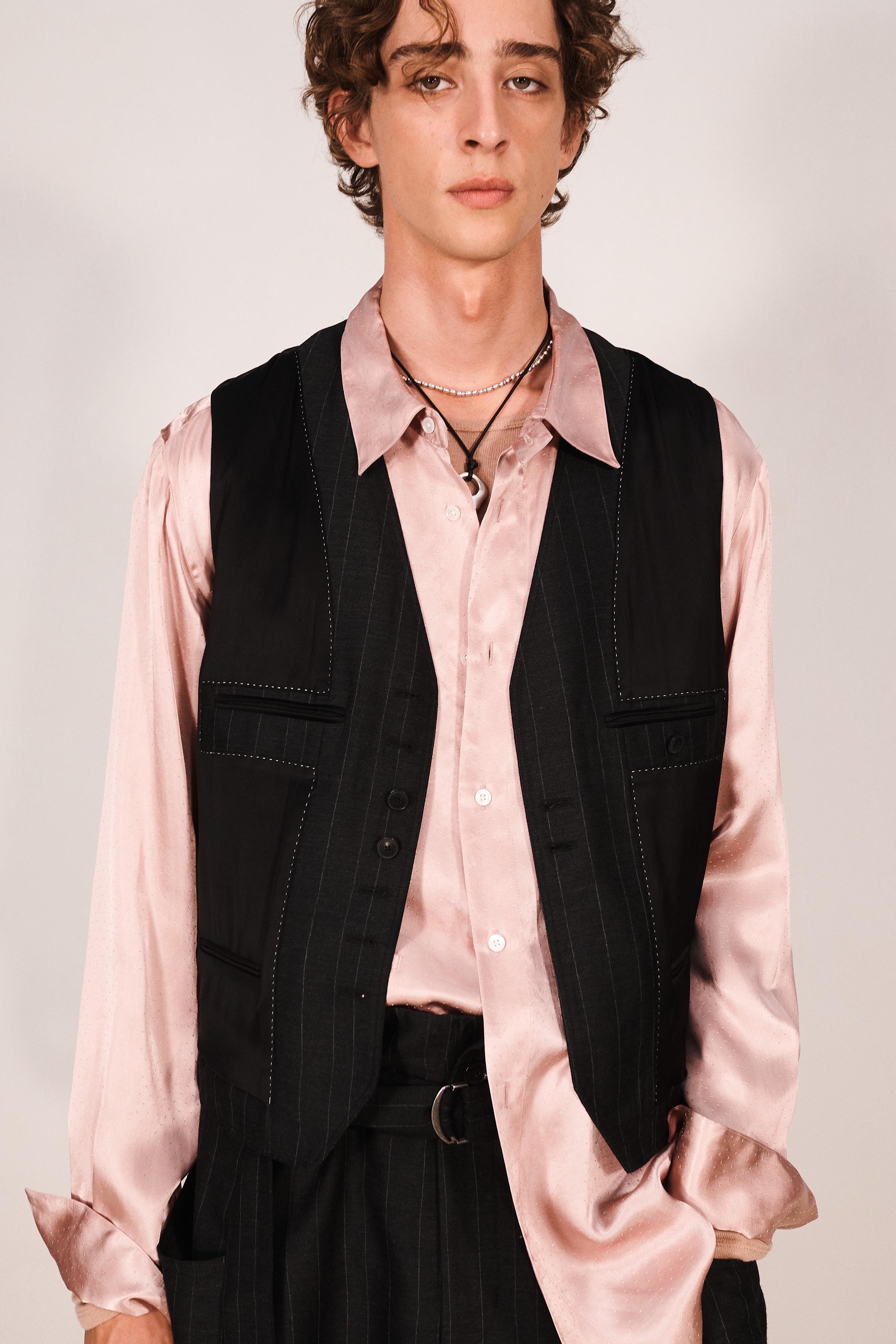 REVERSIBLE PINSTRIPE VEST