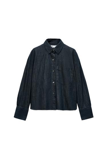TRF DENIM SHIRT WITH POCKETS