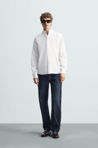 POPLIN SHIRT - White by Zara - Image 0