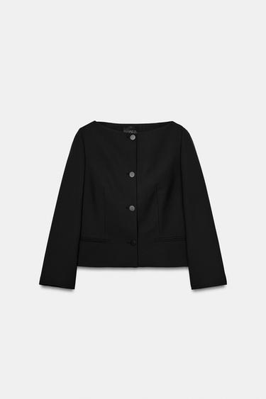 GILET BOUTONS ZW COLLECTION - Noir de Zara - Image 3