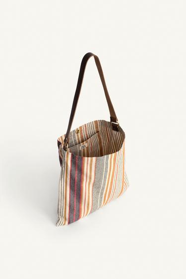 LIMITED EDITION LEATHER TOTE BAG - Multicoloured by Zara - Image 4