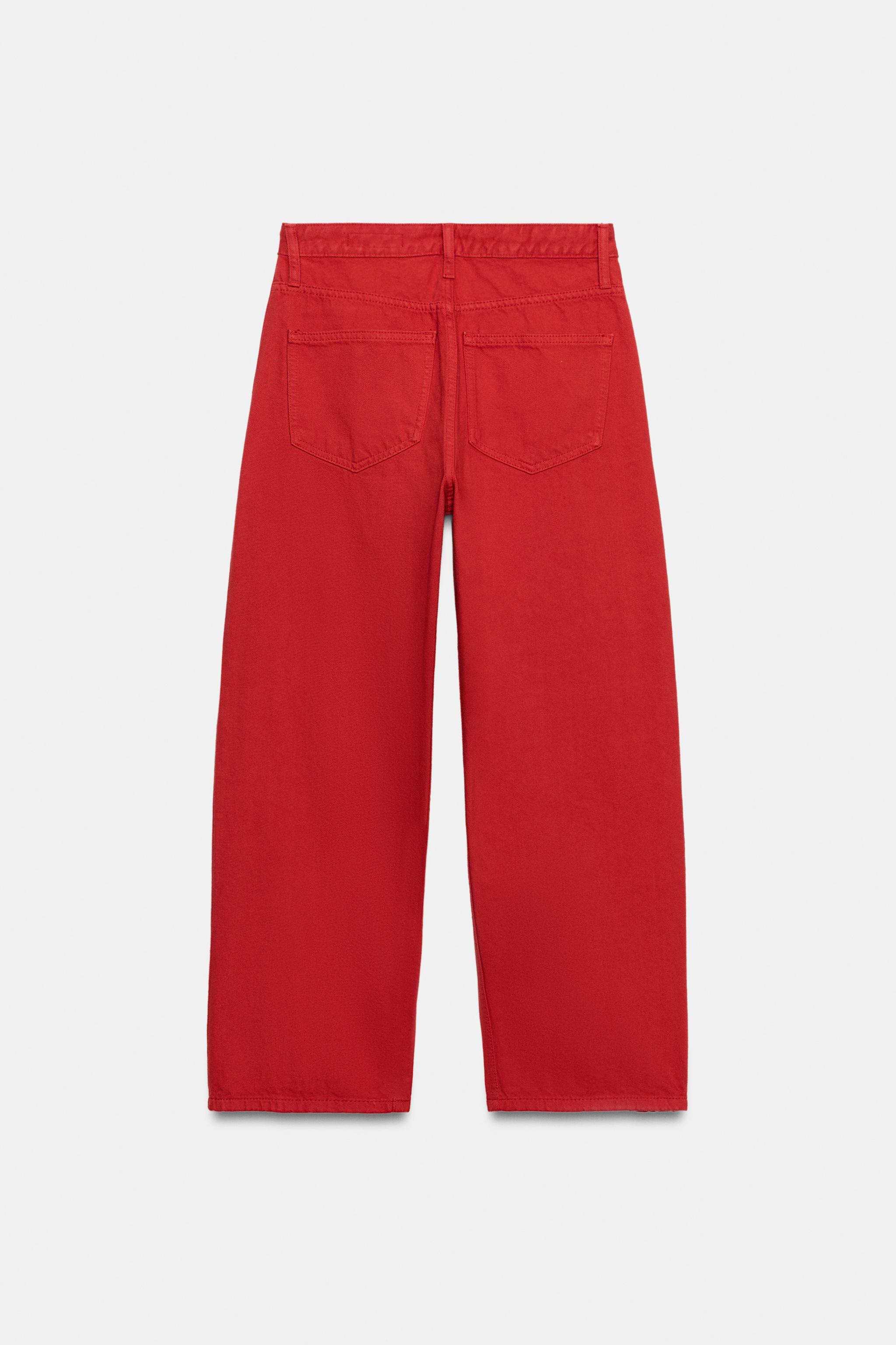 Женские джинсы Zara ZW COLLECTION MID-RISE RELAXED JEANS — фото 7
