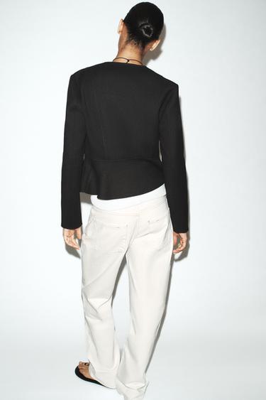 BLOUSON PEPLUM DOUX - Noir de Zara - Image 5