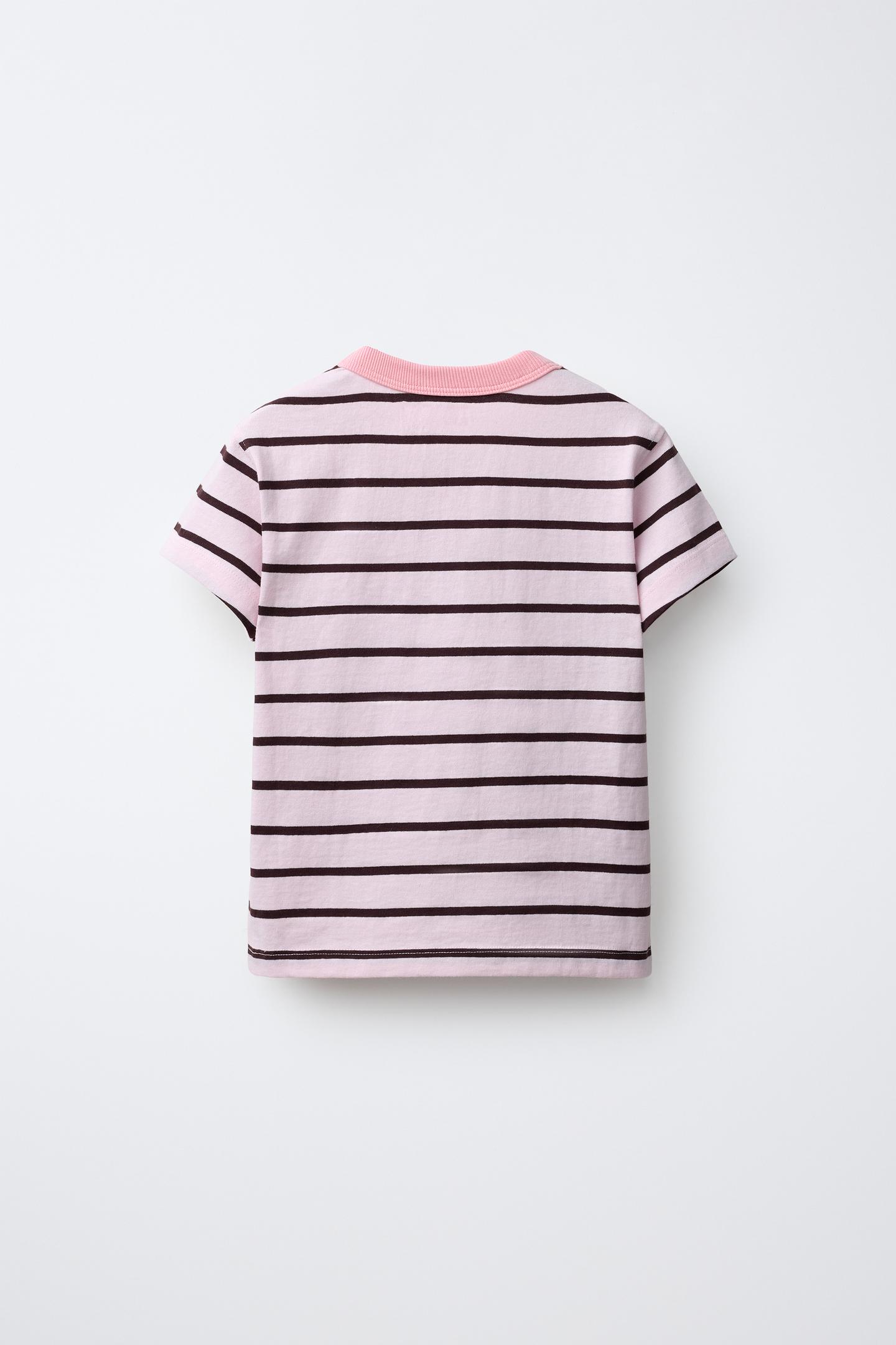 Детская футболка Zara Rustic Stripe, цвет: Полосатый — фото 2