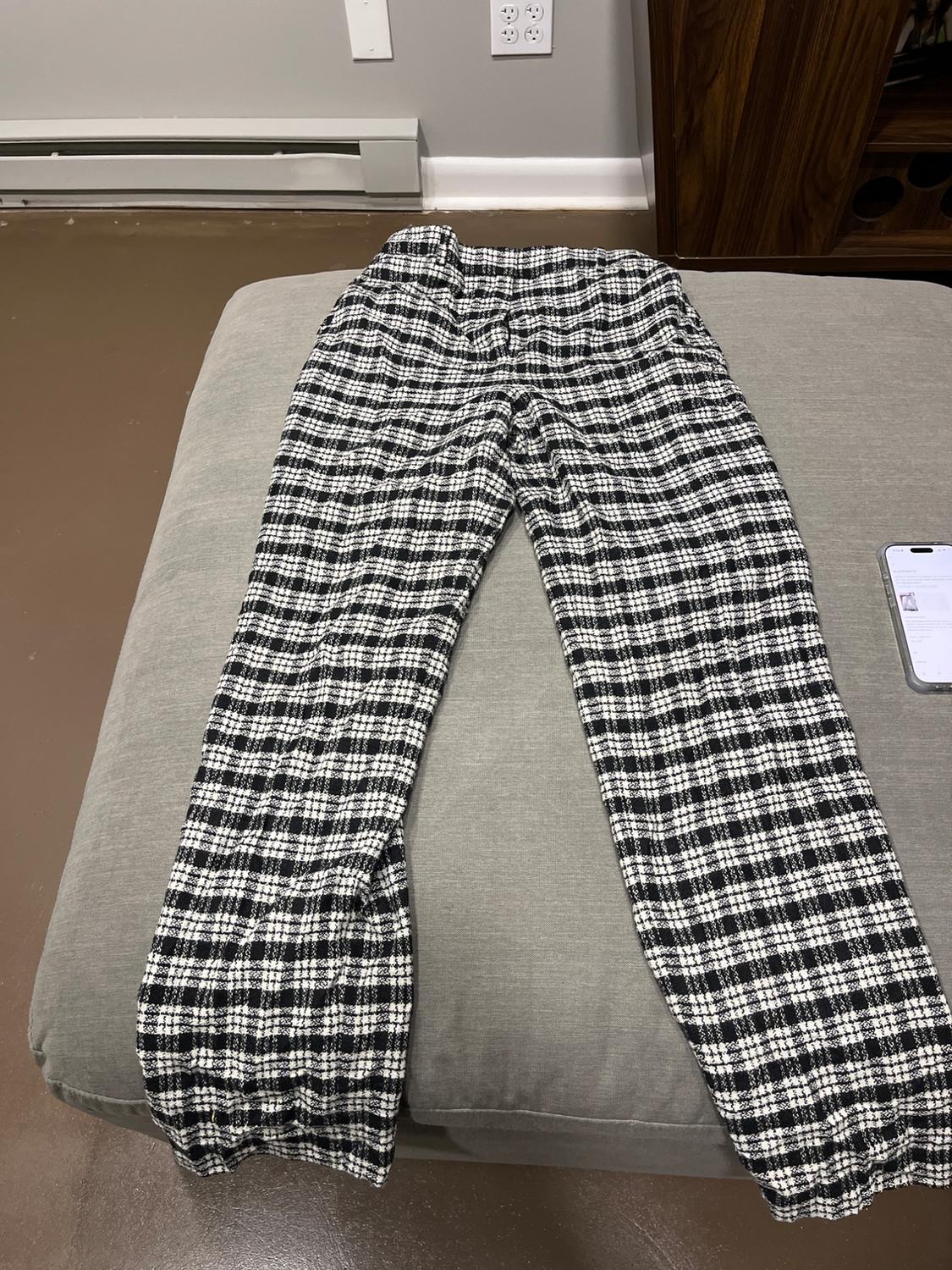 CHECKERED DRESS PANTS WOOL BLEND - Image 4