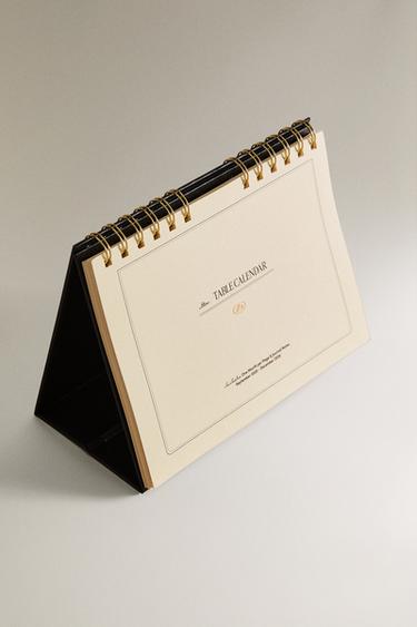 A5 DESK CALENDAR - Black by Zara - Image 1