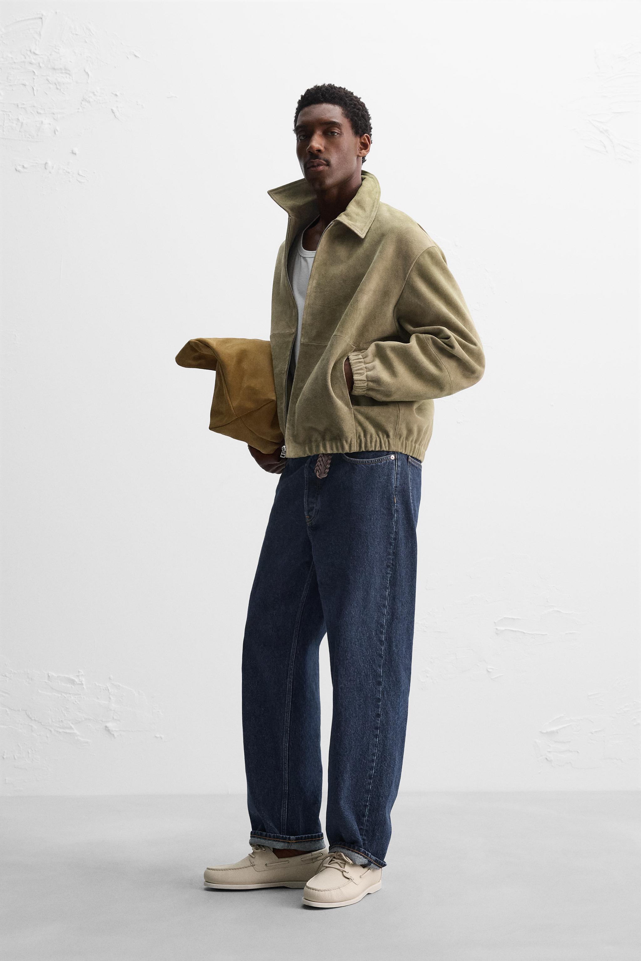 LIMITED EDITION SUEDE JACKET - Oil | ZARA United States