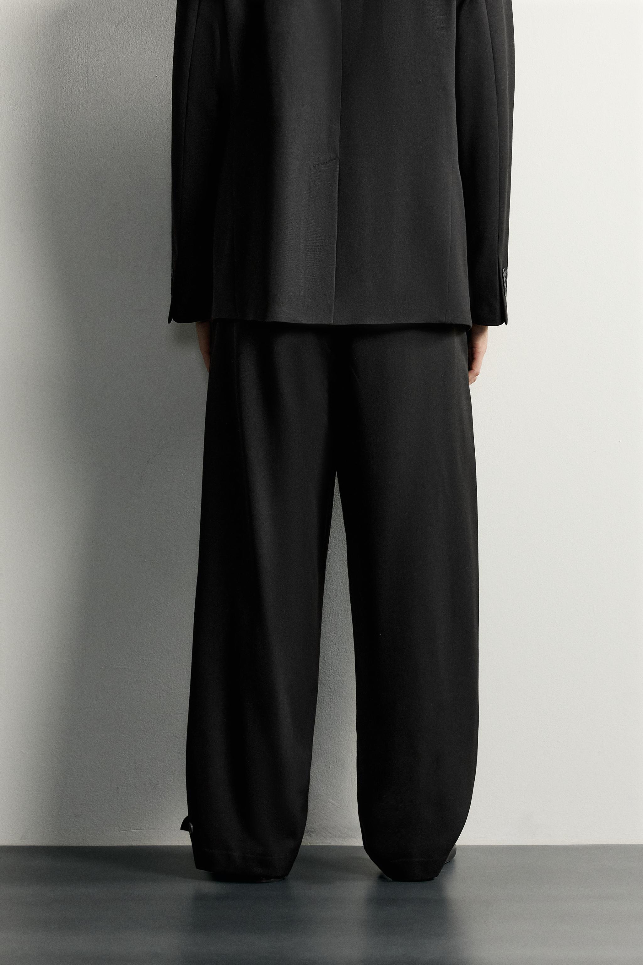 PANTALON COSTUME BARREL FIT PATTE