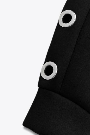 SWEAT EFFET NÉOPRÈNE - Noir de Zara - Image 5