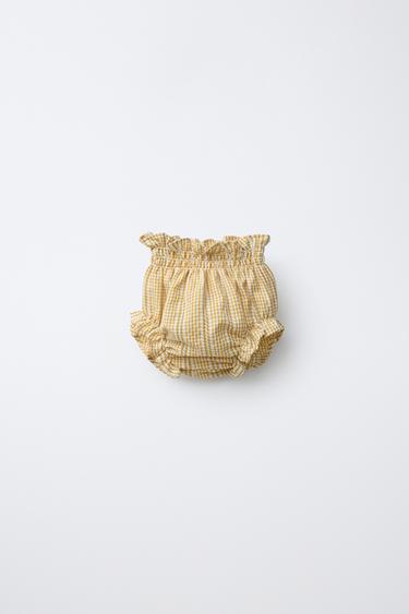 GINGHAM PRINT BRIEFS - Yellow by Zara