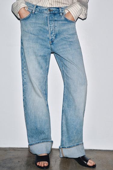ZW COLLECTION BAGGY LOW-RISE JEANS - Blue by Zara