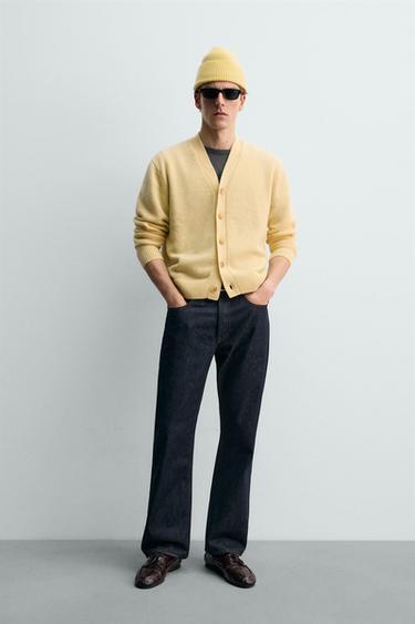 100% CASHMERE CARDIGAN AARON LEVINE X ZARA - Butter by Zara - Image 0