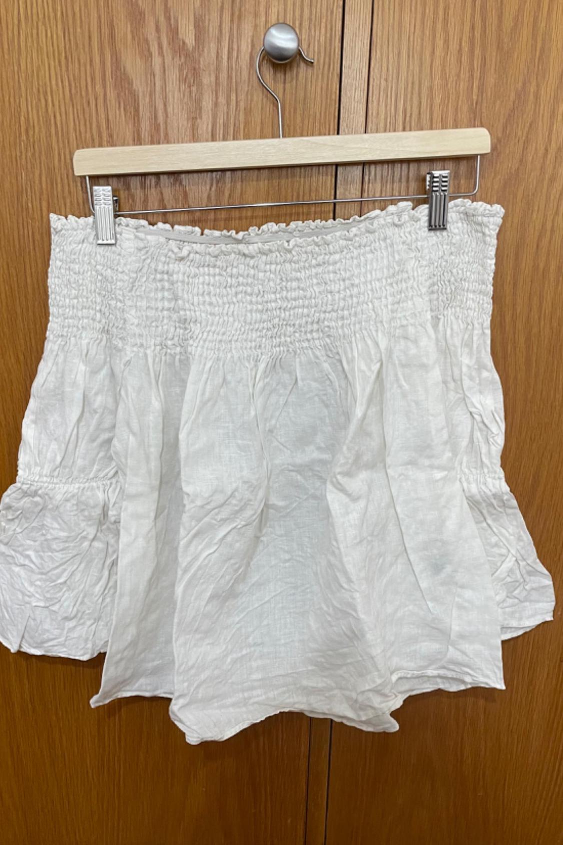 SHIRRED LINEN TOP - Image 3