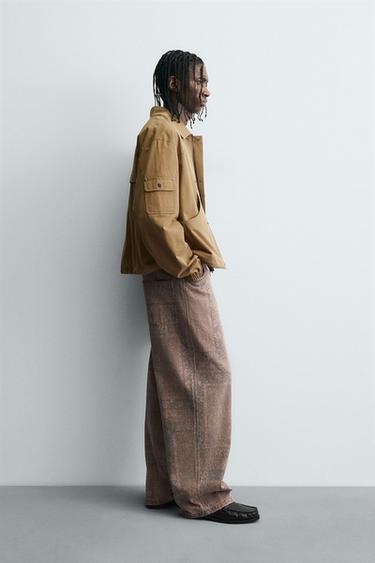 PANTALON BAGGY FIT IMPRIMÉ BANDANA - Imprimée de Zara - Image 3