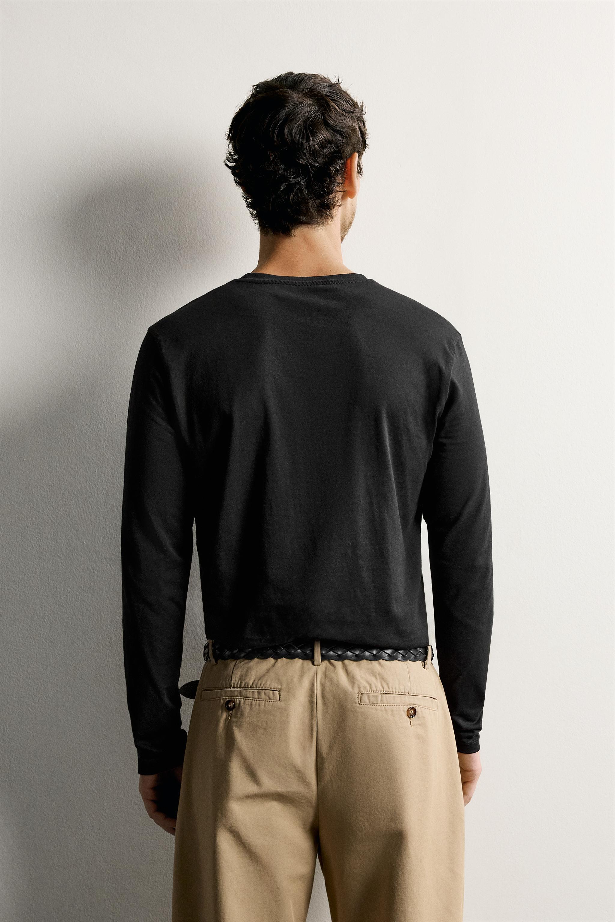 3-PACK SLIM FIT LONG SLEEVE BASIC T-SHIRTS