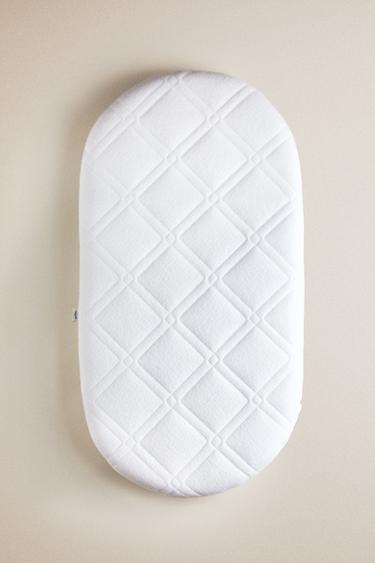 RATTAN MINI COT MATTRESS - White by Zara