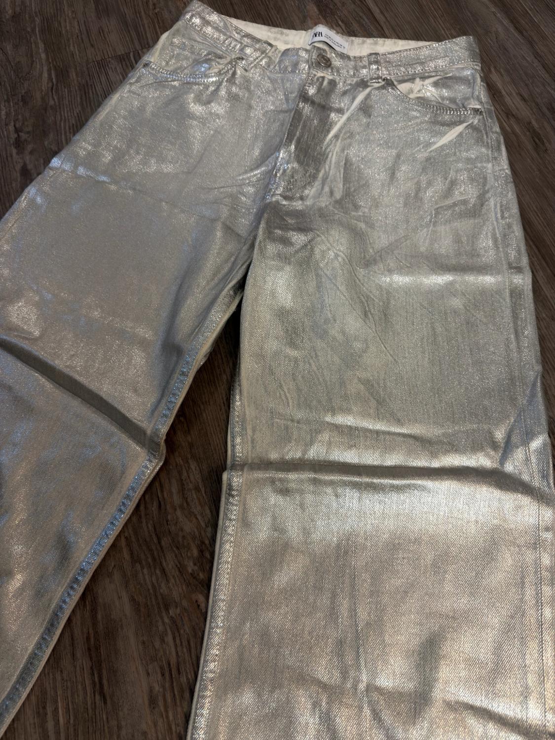 JEANS TRF TIRO ALTO METALIZADO - Image 2