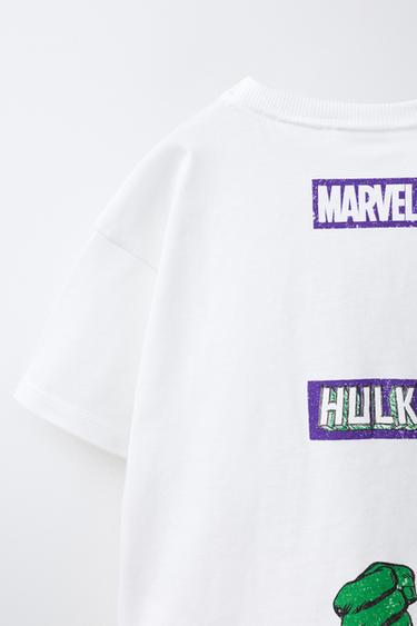 THE AVENGERS HULK © MARVEL T-SHIRT - White by Zara - Image 3
