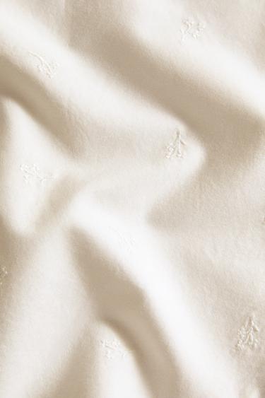 PACK OF EMBROIDERED MUSLIN CLOTHS (PACK OF 2) - Oyster-white by Zara - Image 4