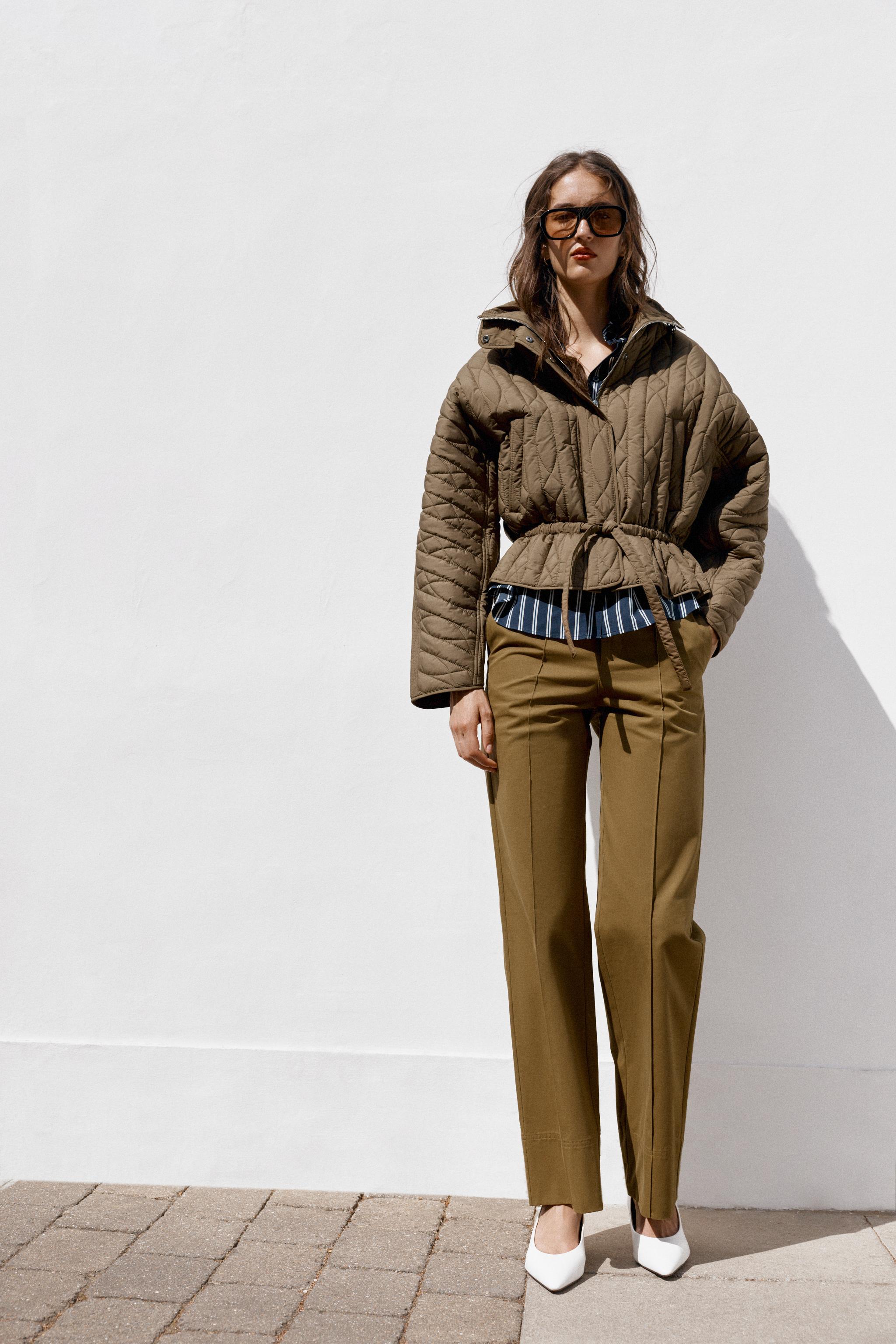 BLOUSON MATELASSÉ À COL MONTANT