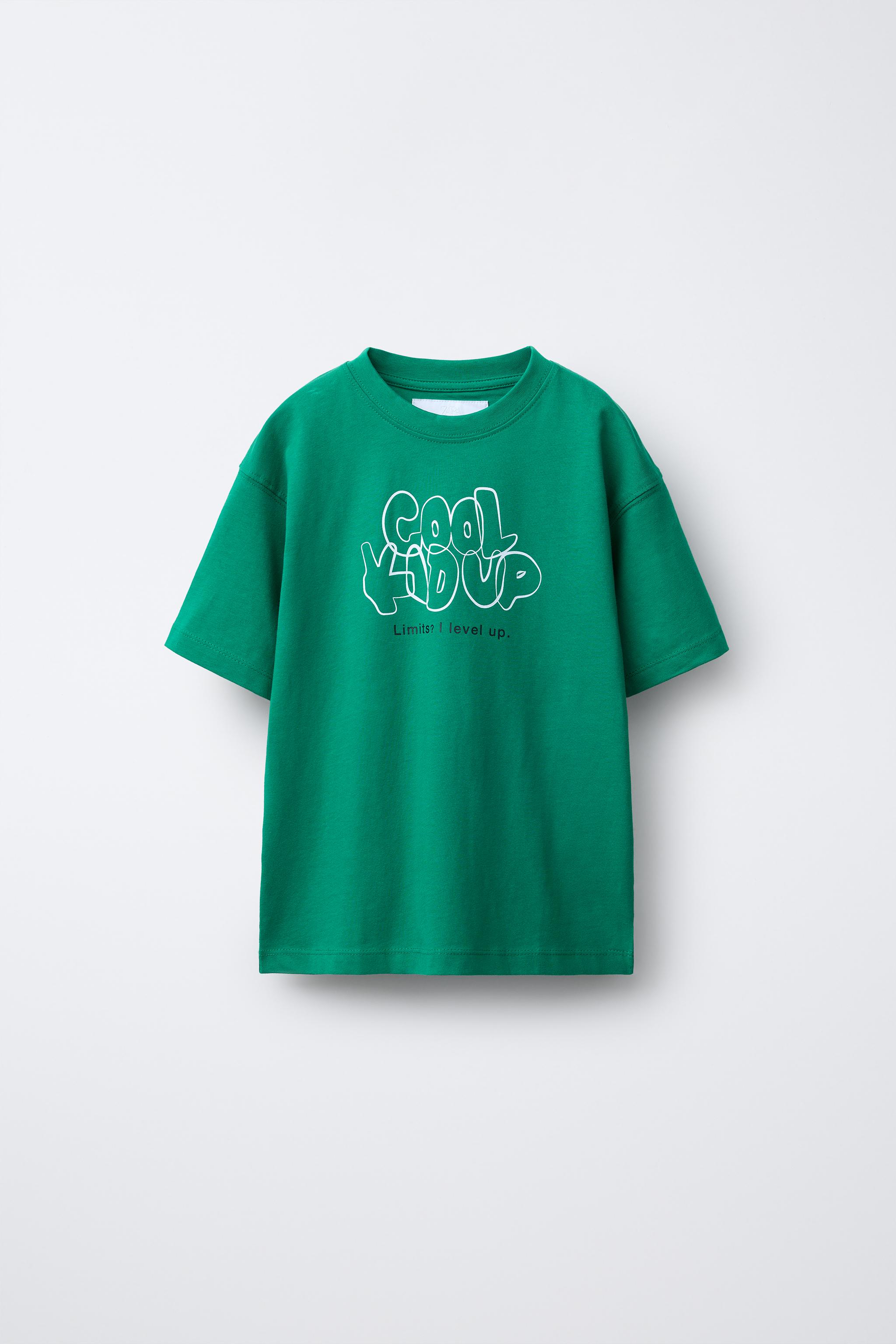 ［ZARA］グラフィックTシャツ グラフィティプリント Tシャツ - ダークアンソラジット | ZARA
