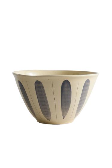 OVAL EARTHENWARE SALAD BOWL – Kék a ZARA-tól