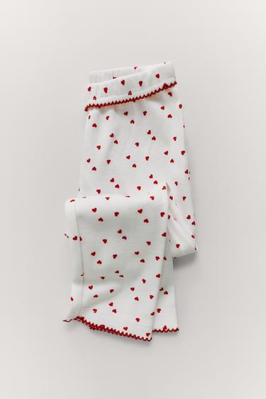 1 1/2-6 YEARS/ HEART PYJAMAS - Ecru by Zara