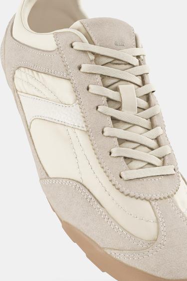 SOFT RUNNING TRAINERS - Ecru White by Zara - Image 0