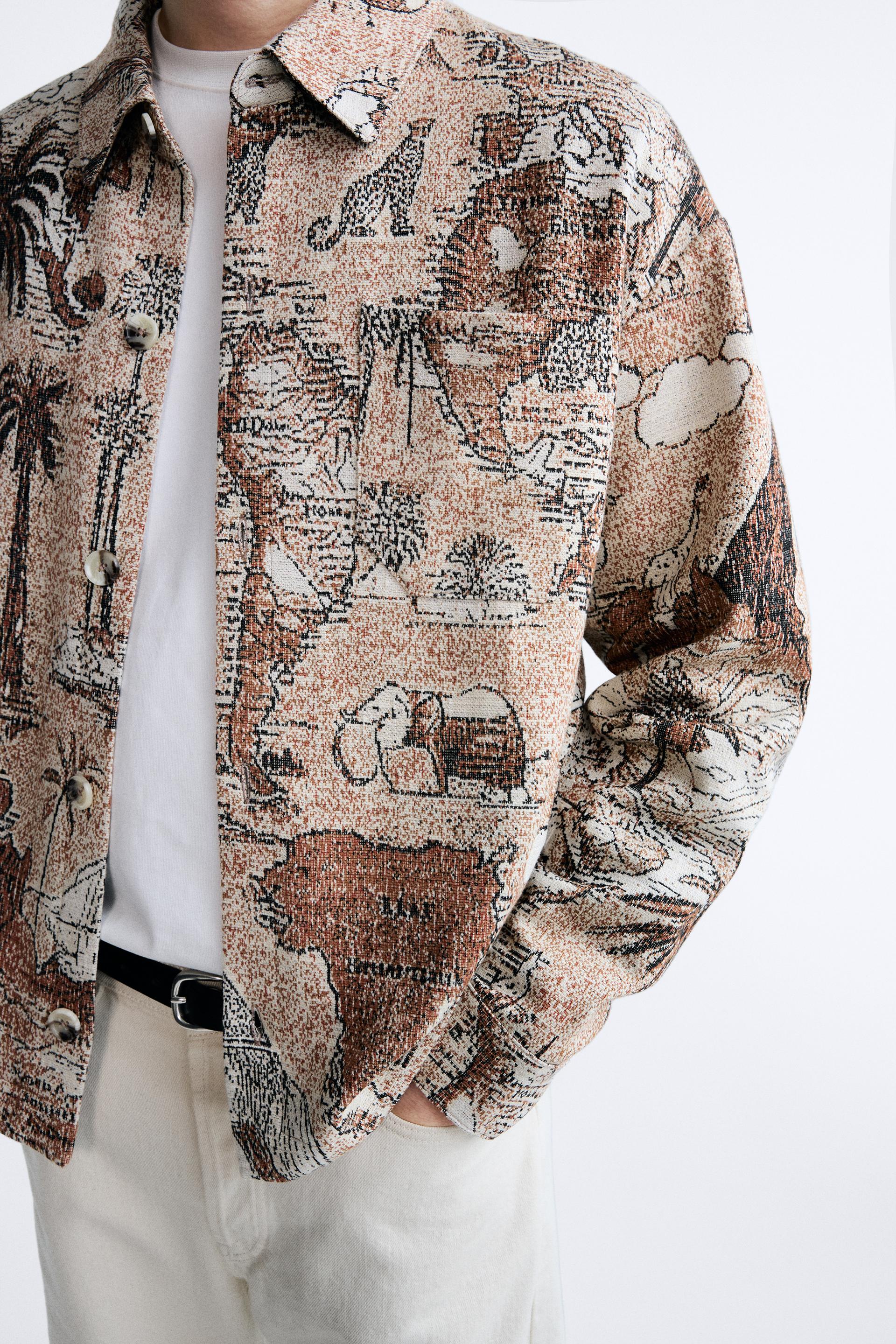 Zara Geometric Jacquard Denim Jacket - M, L 🔖: N120,000 📍HOW TO