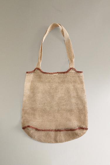 WOVEN MESH BAG - Light beige by Zara - Image 5