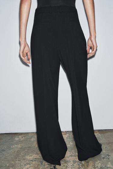 ZW COLLECTION HIGH-WAIST TROUSERS - Black by Zara - Image 3