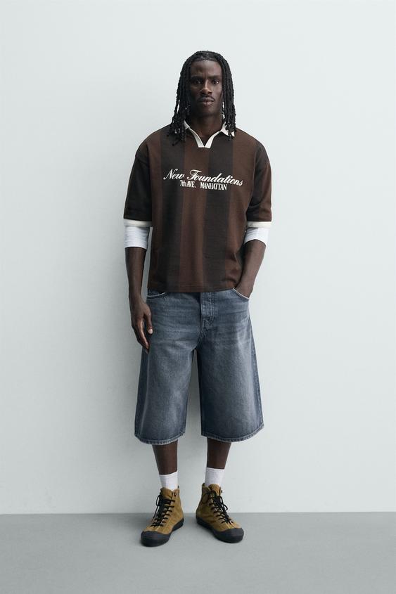 RETRO SOCCER PRINT POLO SHIRT from Zara - $59.90