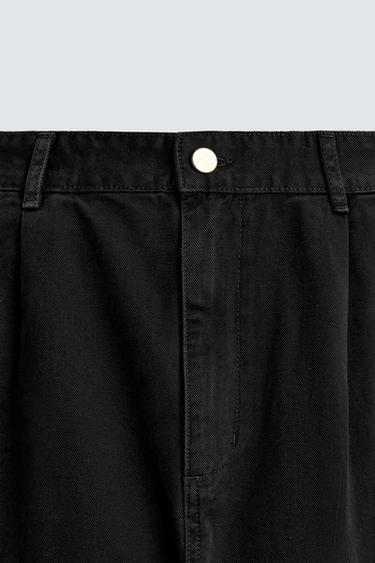 RELAXED FIT CARGO TROUSERS - Black by Zara - Image 8
