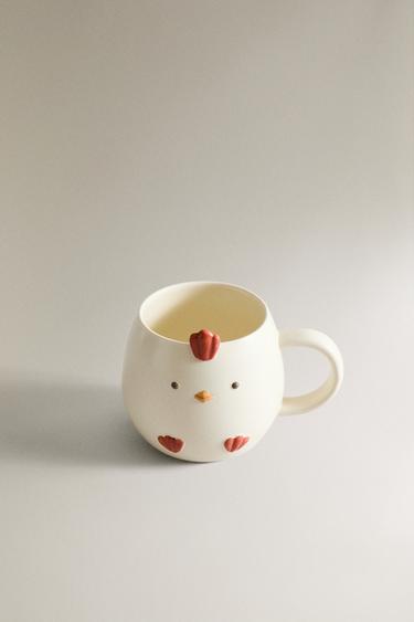 KIDS’ HEN PORCELAIN MUG - Multicoloured by Zara - Image 1