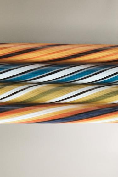 LOT PAILLES VERRE SPIRALE (LOT DE 4) - Marron de Zara - Image 3