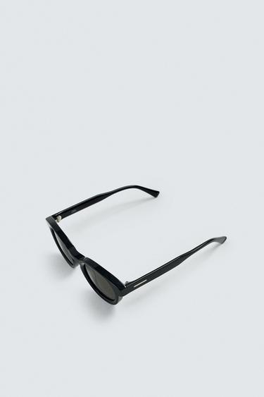 LUNETTES DE SOLEIL RONDES - Gris foncé de Zara - Image 4