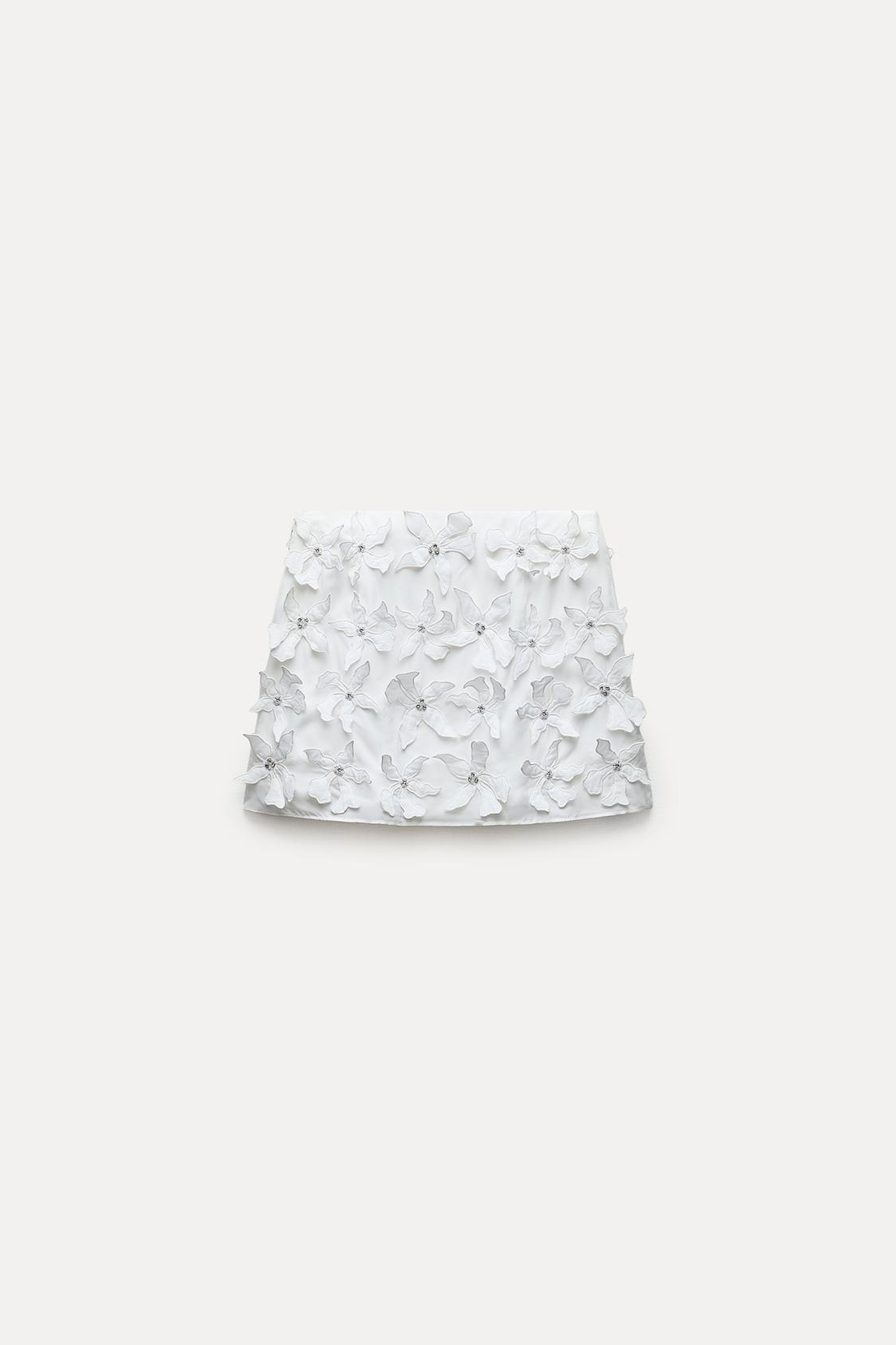 ZW COLLECTION SHORT FLORAL SKIRT