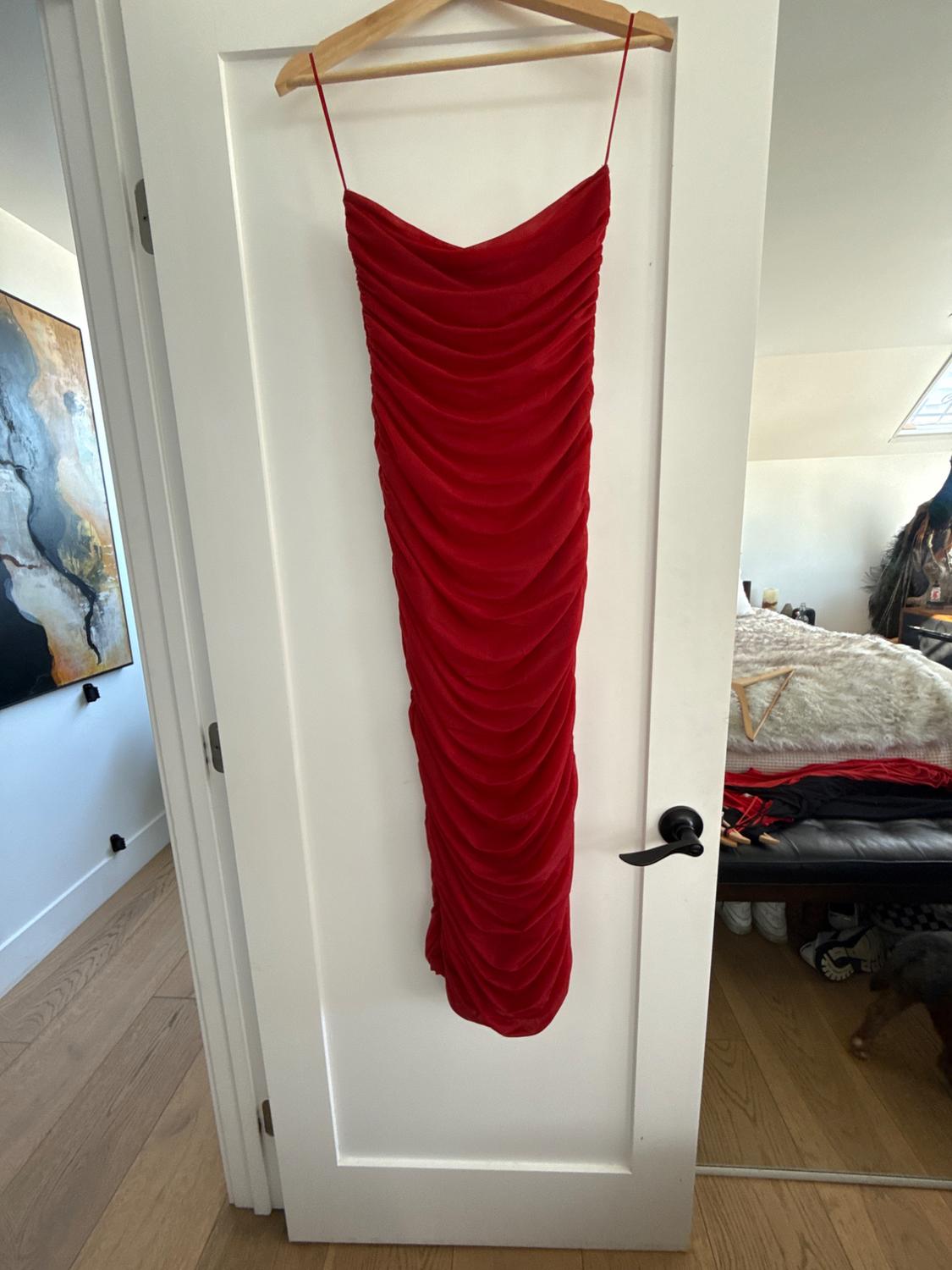STRAPLESS ORGANZA DRESS