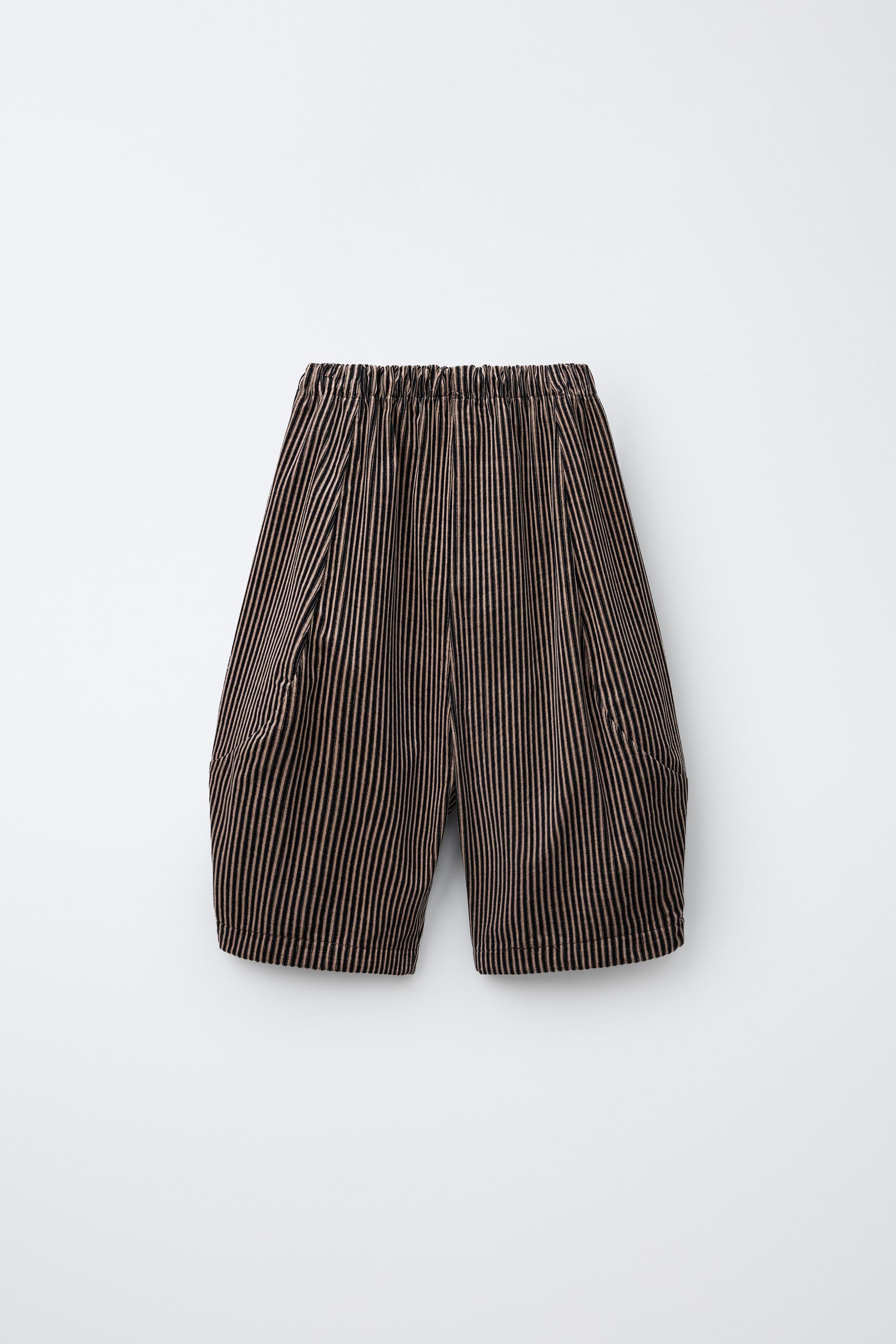 PANTALON BALLOON À RAYURES