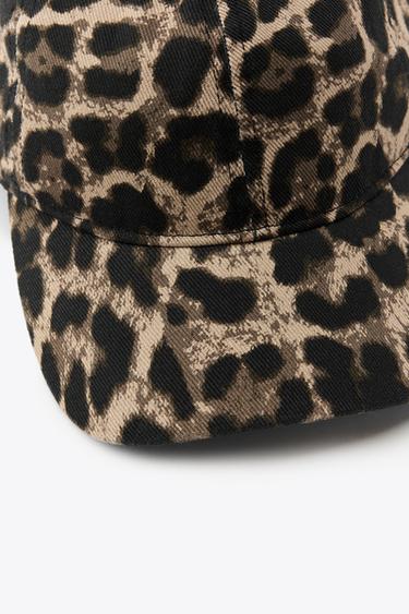 CASQUETTE EN SERGE À IMPRIMÉ ANIMAL - Leopard de Zara - Image 2